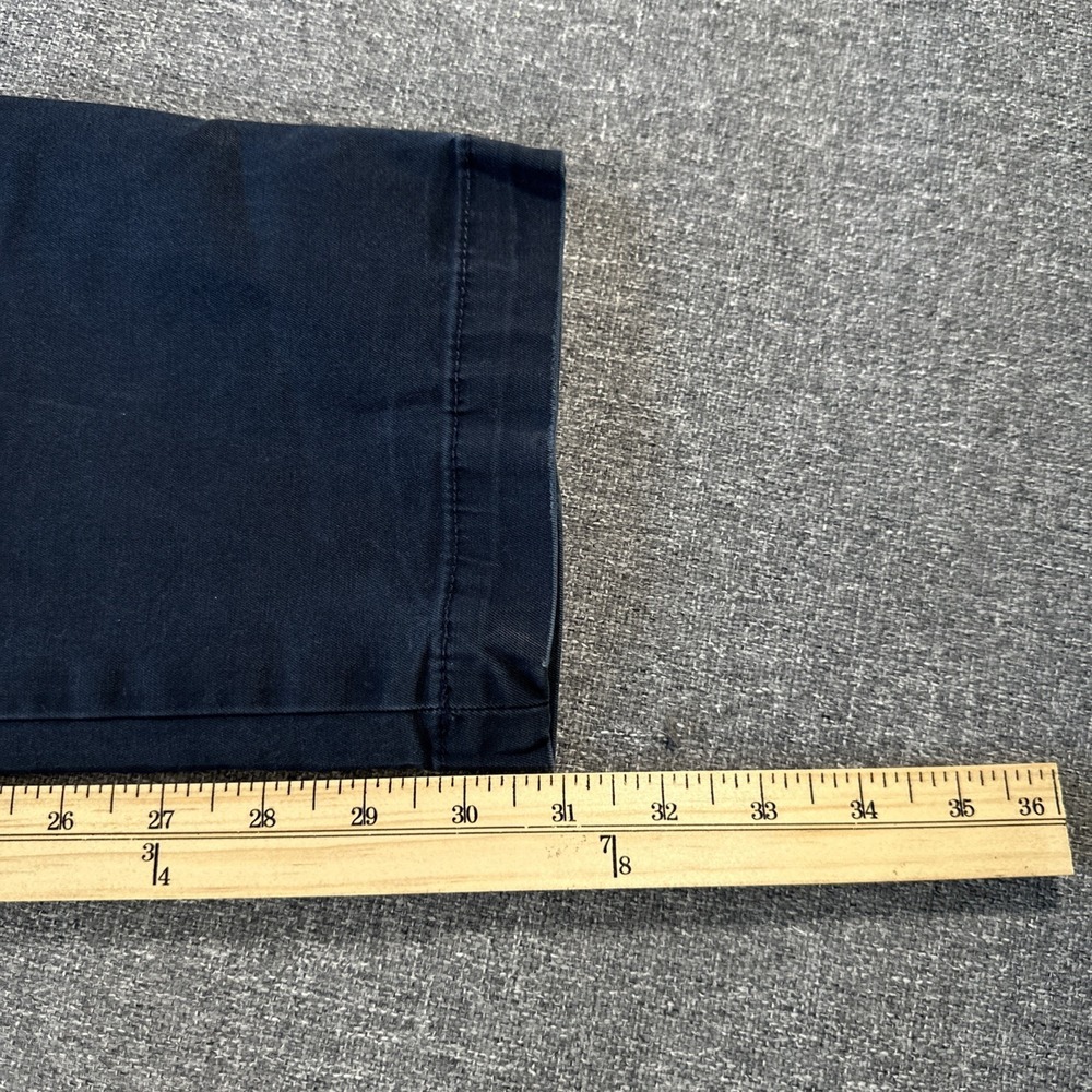 Banana Republic Skinny Chino Pants Mens 35x34 Navy Blue Slim Casual Denim - Picture 7 of 8
